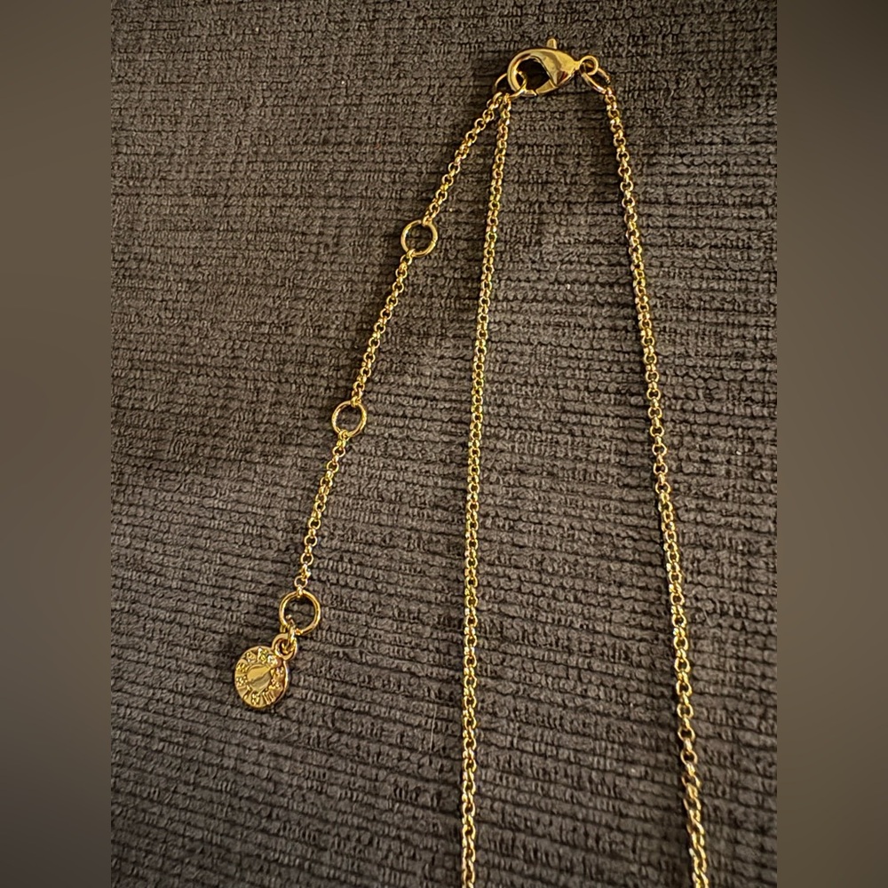 BaubleBar Elegant Multicolor Cluster Gold Pendant Necklace- NWT - Picture 3 of 5